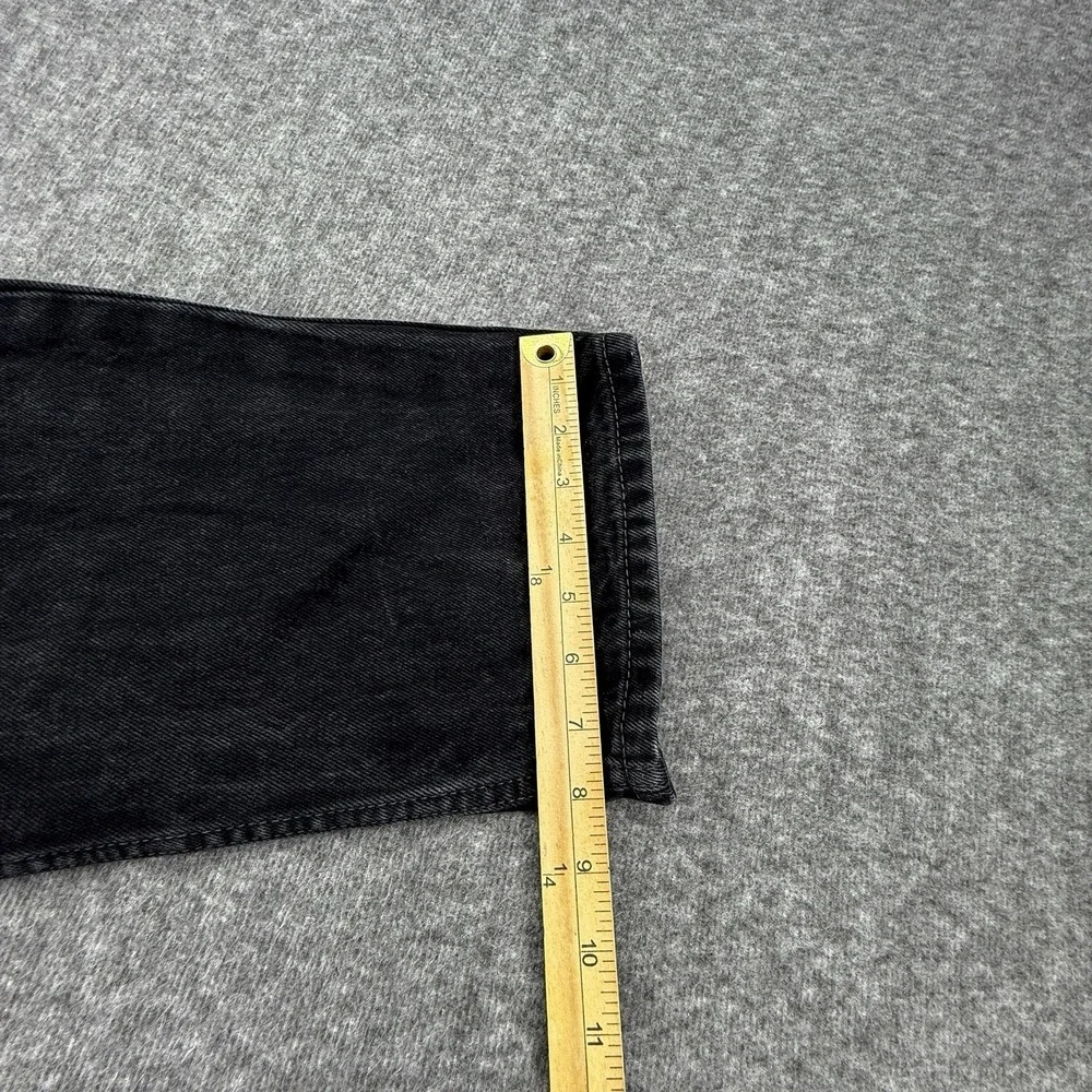 Levis 550 Jeans Mens 38x32 Black Denim Distressed‎ Relaxed Fit Pockets
